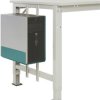 Manuflex LZ3590.5021 ESD Uchwyt CPU ESD w kolorze niebieskim RAL 5021, szer. X gł. X wys. = 180-250 x 450 x 290 mm