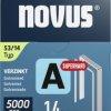 Zszywki z cienkiego drutu - typ 53 5000 szt. Novus Tools 042-0764 Wymiary (D x S) 14 mm x 11.3 mm