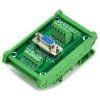 ELECTRONICS-SALON DIN Rail Mount D-SUB DB15HD Female Header Interface Module, DSUB Breakout Board.