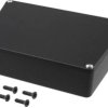 Aluminum enclosure, (L x W x H) 95 x 151 x 35 mm, black (RAL 9005), IP54, 1590TRPCBK