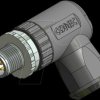 43-00133 SAL M12x1, 8-pin, connector, angled