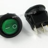 PRZEŁ.<56B> PODŚ.12V ZIELONY OKRĄGŁY