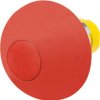 Mushroom pushbutton, unlit, groping, waistband round, red, front ring yellow, mounting Ø 22.3 mm, 46-2531.1K20.000