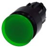 Siemens 3SU10011AA400AA0 3SU1001-1AA40-0AA0 Przycisk grzybkowy (Ø x W) 30 mm x 30 mm IP66, IP67, IP69/IP69K 1 szt.