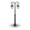 Lampa Ogrodowa Pole VT-738 2xE27 Max. 60W Czarna 7061