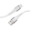 Intenso 7902102 USB cable USB 2.0 USB-A Lightning 1.50 m White Fabric sleeve