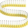 Końcówki kablowe tulejkowe, kołnierz, 0.3-0.5 mm2 x 8 mm, żółte, taśma 50 szt.