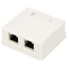 Gniazdo natynkowe 2x RJ45 KAT5E STP Extralink