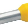 Insulated wire end ferrule, 6.0 mm², 26 mm/18 mm long, DIN 46228-4, yellow, 47518