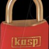 K12440REDD Brass lock, red sheathed