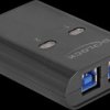 11508 USB 3.0 switch 2 port, 2x USB-B to 1x USB-A