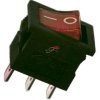 PRZEŁĄCZNIK 3-POZ.3-PIN ON-OF 12V PODŚWIETLANY CZERWONY B100