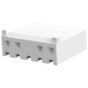 Socket housing, 5 pole, pitch 3.96 mm, straight, natural, 647344-5
