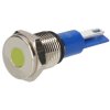 R-TECH 656917 Panel Indicator 10mm Flat 12V Yel Nickel Brass