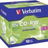 Pudełko na dyski CD-RW firmy Verbatim