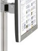 Manuflex LZ8205.9006 ESD Uchwyt na monitor ESD do portali aluminiowych o pojedynczym przegubie 80 mm, adapter VESA 100 m