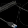 85348 USB 3.0 Coiled Cable Type-A male to Type-A male