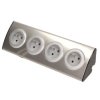 ORNO inox Gniazdo meblowe 4x230V AE-1340