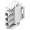 Plug housing, 3 pole, pitch 6.35 mm, straight, natural, 1-480700-0