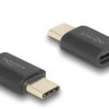 DeLOCK Adapter USB 40 Gbps USB Typ-C PD 3.1 240 W męski na żeński port saver 8K 60 Hz