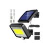 Lampa Solarna LED IP65 Czarna 100LED, Czujnik ruchu i zmierzchu