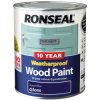 Ronseal 38777 10 Year Weatherproof Wood Paint Royal Blue Gloss 750ml
