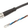 Kabel połączeniowy wtyk prosty M8 3-pin PUR 2m fi5,9mm VK991303