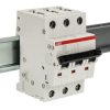 Wyłącznik nadprądowy MCB, Typ D, 3-biegunowy, 50A, 440V, na szynę DIN, ABB S203-D50, S200