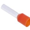 Końcówka tulejkowa izolowana 4mm² długość 12mm Pomarańczowy średnica 2.8mm Izolowane RS PRO