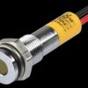 Q6F3CXXY12E Indicator LED, 12 V DC, 6 mm, wired, yellow/BrC