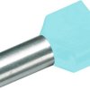 Cimco 187731 Podwójna końcówka Zw.Aderendh. 2x0,34mm² x 8mm,türkis, z częściową izolacją , 0.34 mm² x 8 mm, 100 szt.