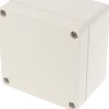 ABS enclosure, (L x W x H) 89 x 89 x 61 mm, light gray (RAL 7035), IP66, 1554EGY