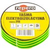Taśma izolacyjna PVC 19mm x 20m Repero 711 żółto-zielona