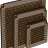 Kratka wentylacyjna z zaślepkami 300x300 brąz 02-346