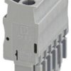 Plug, spring balancer connection, 0.08-4.0 mm², 6 pole, 24 A, 6 kV, gray, 3040300