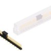 Pin header, 30 pole, pitch 2.54 mm, angled, black, SL10SMD06230GBSM