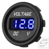 Cyfrowy woltomierz samochodowy LED okrągły;niebieski;napięcie 6-30V