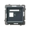 SONATA Obudowa gniazda pojedynczego typu Keystone prosta szary grafit GPK-1R/p/73