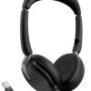 Jabra Evolve2 65 Flex Link380a UC + Ladepad Słuchawki nauszne Bluetooth stereo czarny Wyciszanie hałasów zestaw słuchawk