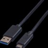 11.44.9010 USB 3.0 cable, USB-A plug to USB-C plug, 0.5 m
