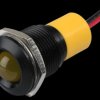 Q16P3BXXY12E Indicator LED, 12 V DC, 16 mm, wired, yellow/BlC