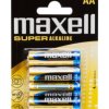 BATERIA Alkaliczna AA LR6 MAXELL SUPER (4szt)