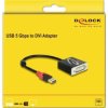 adapter USB, DVI Delock 62737 62737, 20 cm