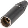 Złącze XLR 3 -pinowe Montaż na kablu Złącze miniaturowe XLR Wtyk Czarny