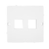 Pokrywa gniazda podwójnego RJ12/RJ45 biała BMGK1P/11 Kontakt-Simon Basic