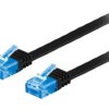 F.U/UTP6A-CU-100BK Patch cord U/UTP 6a linka Cu PVC czarny 10m 32AWG