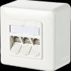 130B11D30002-E C6Amodul 3 port 180° AP pure white RAL9010
