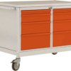 Stół warsztatowy ESD 4 z szufladkami, szer. X gł. X wys. 1135 x 590 x 805 mm Manuflex LW1004.5007
