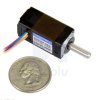 Pololu Sanyo Miniature Stepper Motor: Bipolar, 200 Steps/Rev, 14×30mm, 6.3V, 0.3 A/Phase