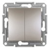 ASFORA Wyłącznik podwójny świecznikowy zwierny przycisk brąz EPH1100169 SCHNEIDER ELECTRIC